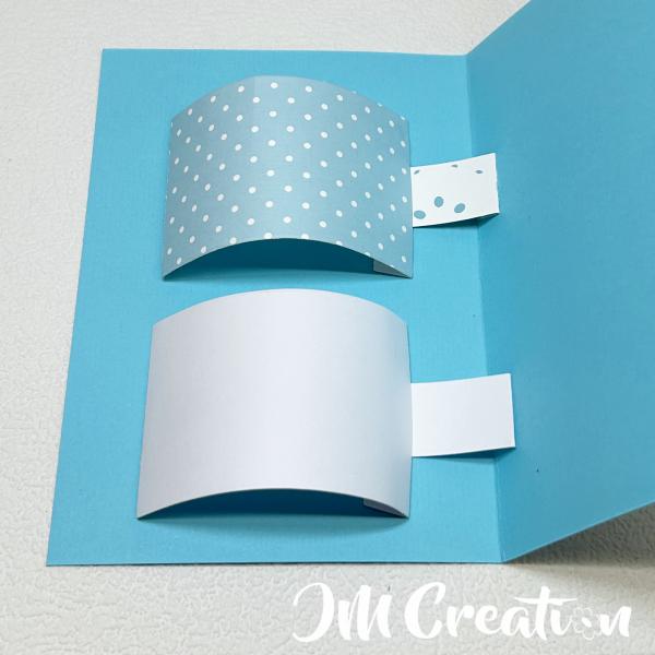 Ziehmechanismus Bogen - Stanzschablone